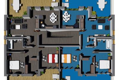 BLOC NOU 3 cam PENTHOUSE zona Masnita finisat COMPLET - 4