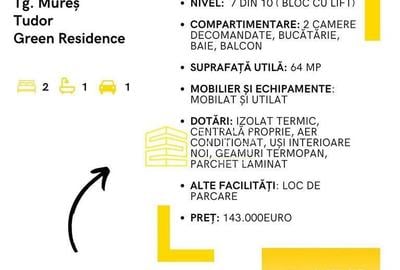 Apartament 2 camere Tg. Mure? Tudor Green Re... - 14