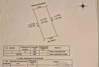 Teren de 400 mp, în Agigea