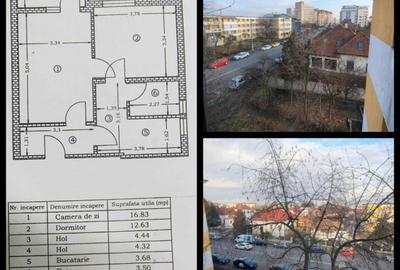 Apartament cu 2 camere decomandat în Central