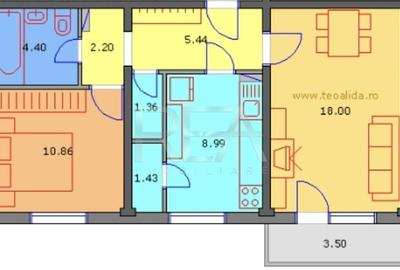 Apartament cu 2 camere decomandat, mobilat în Lujerului - 2