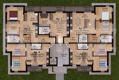 Apartament 3 camere | 65.68mp | Green Residence - 15