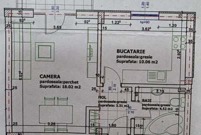 Garsonieră decomandată, mobilată în Tractorul - 2
