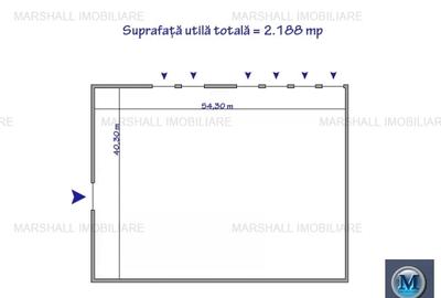 Spațiu industrial, 2300 mp în Exterior Vest