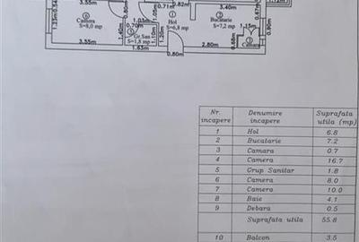 Apartament 3 camere, 2 bai, 2 balcoane etajul 1 Astra- Carpatilor - 7