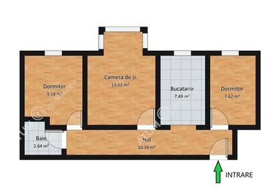 Apartament cu 3 camere decomandate si balcon etaj 2 zona Vasile Aron - 7