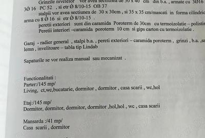 Vand vila 7 camere 3 bai otopeni cartier 23 august s+p+1+m 500 mp teren 1750 mp fs 25 ml fronturi 2 - 5