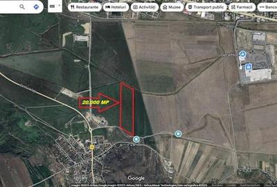 Teren pentru dezvoltare industriala 20000 mp ? Uricani Iasi, acces centura - 2