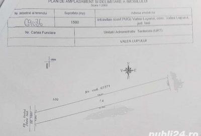 Teren de 1500 mp, în Valea Lupului - 3