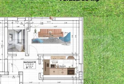 Apartament 2 camere + Gradina 80 mp, Ciarda Rosie