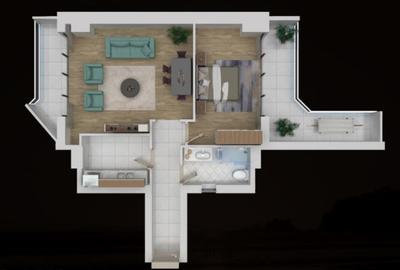 Apartament cu 2 camere semidecomandat în Mamaia - 9