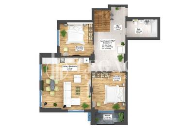 Vânzare - Penthouse zona Copou, 163.75 mp utili + 81.65 mp terasă - 3