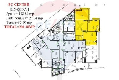 Birou, de 201.38000488281 mp, în Băneasa - 2