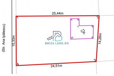 Oras Chitila, cartier Remat, teren 369mp, d=15.3m - 6