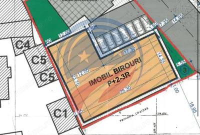 Teren 1302 mp/cladiri birouri/proiect P+2-3R/ultracentral/Craiova - 9