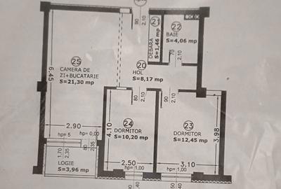 Apartament cu 3 camere în Central - 1