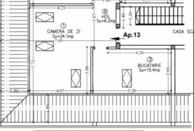 Apartament cu 2 camere semidecomandat în Central