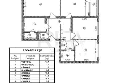 4 camere decomandat, 2/4, 86mp, anvelopat-Pacii, Apusului - 15