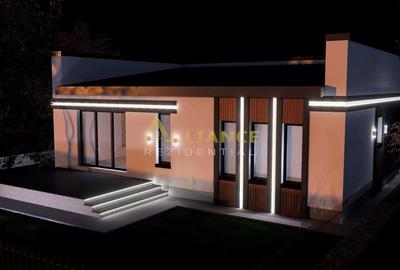 Casa individuala parter - 4 camere 2 bai - teren 309mp - 5