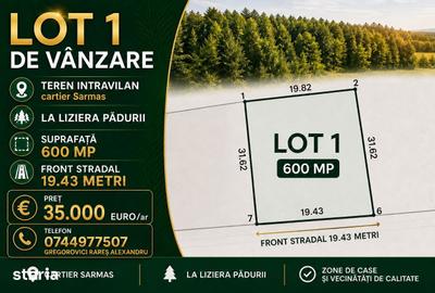 Teren de 600 mp, în Central - 1