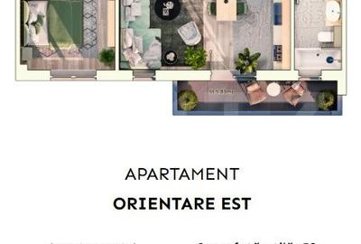 Apartament 1 camera, 37 mp, balcon, parcare subterana Apartament 1 camera, 37 mp, balcon, parcare subterana - 3