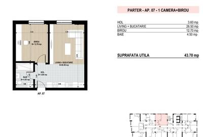 2 Camere Tip Studio-Sector 4 /Proiect Premium/ 2 Camere Tip Studio-Sector 4 /Proiect Premium/ - 2