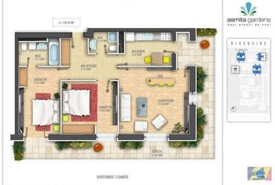 Apartament 3 camere/vedere panoramica/loc de parcare/Asmita Garden - 5