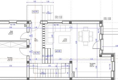 Duplex cu 5 camere cu Teren 250 Mp în Florești - 4