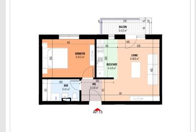 Vanzare/Apartament Nou 2 camere/Incalzire in pardoseala - 2