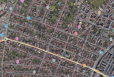 Teren, Timisoara, Mehala, 670mp, FS=25m, cu casa veche caramida, 4 cam