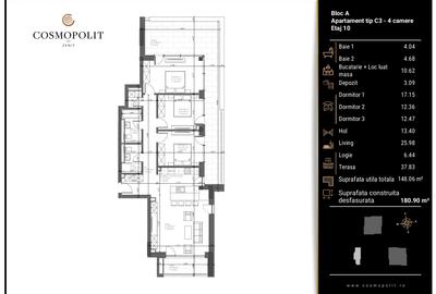 Apartament cu 4 camere decomandat în Răcădău - 8