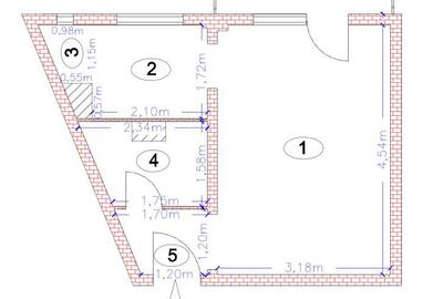 Garsonieră decomandată în Grigorescu