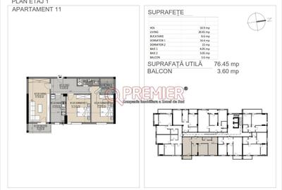 Apartament cu 3 camere în Berceni - 1