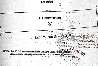 Teren vizavi de Metro cu deschire la DN - 2