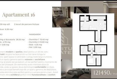 Apartament cu 3 camere tip penthouse, zona Planetelor - 1