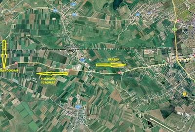 Teren industrial Feldioara cu front generos la DN13 - 3