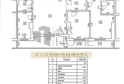 Apartament cu 3 camere în Bănești - 1