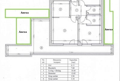 Apartament cu 3 camere decomandat în Tineretului - 2