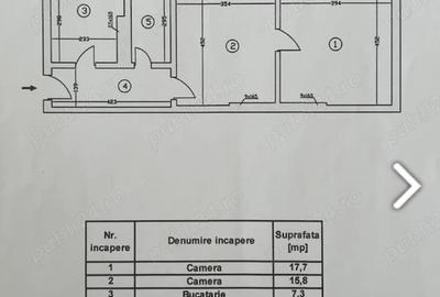 Apartament cu 2 camere semidecomandat, mobilat în Moșilor - 11