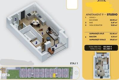 Apartament cu 2 camere în Central