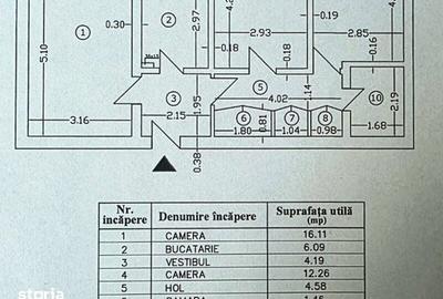 Apartament cu 3 camere decomandat în Muncii