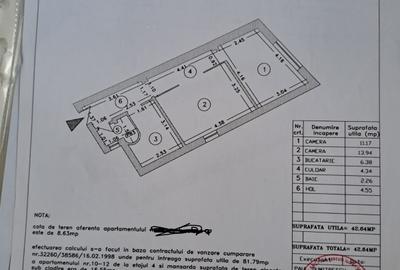 Apartament cu 2 camere decomandat în P-ța Universității - 13