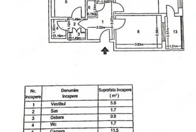 Apartament cu 4 camere semidecomandat în Titan