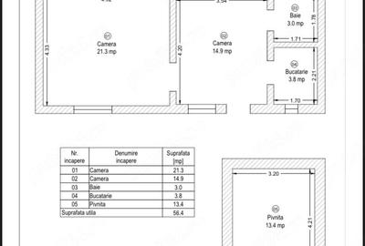 Apartament cu 2 camere decomandat în Ultracentral - 2