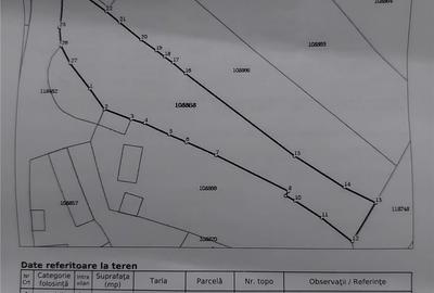 Teren de 1178 mp, în Central