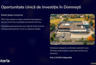 Spațiu comercial, de 4,435 mp, în Ferdinand