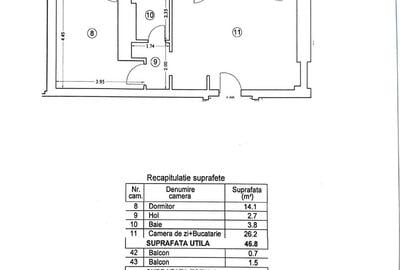 Apartament cu 2 camere semidecomandat în Fundeni