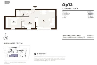 Apartament cu 2 camere în Vitan