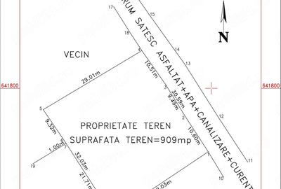 Teren de 909 mp, în Erbiceni