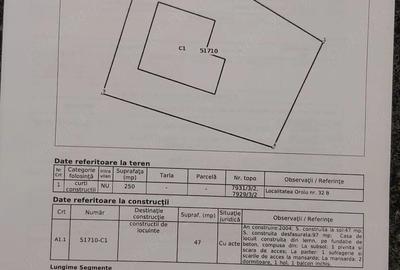 Casă cu 2 camere cu Teren 250 Mp în Band